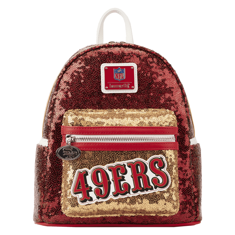 Loungefly NFL San Francisco 49ers Sequined Mini Backpack